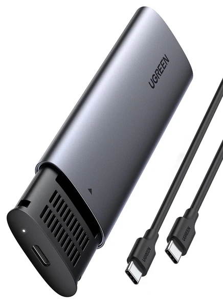 UGREEN 10902 CM400 M.2 NVMe SSD Type-C 3.1 Gen2 UASP Desteği 10Gb/s PCIe M-Key M+B Key Disk Kutusu ürün görseli 1
