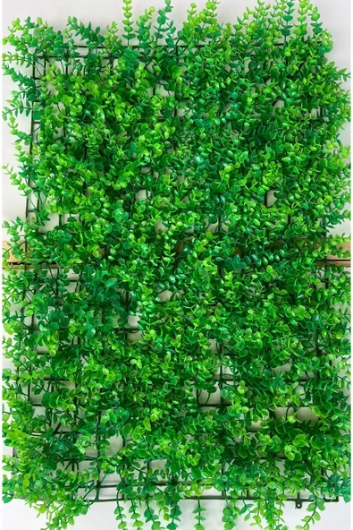 DDPEST Dekoratif Yeni Dolgun Model Yapay Bitki Duvar Kaplama Panel Şimşir Tabaka 40x60 cm Dikey Bahçe ürün görseli 1