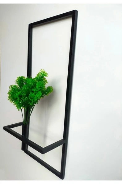 DDTREND Dekoratif Metal Çiçeklik Ve Yapay Çiçek Çim Yeşili Duvar Aksesuarı Dekoratif Salon Balkon Saksı ürün görseli 1