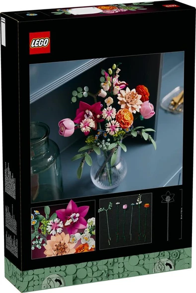 Lego Botanicals Pembe Çiçek Buketi 10342 - Resim 3