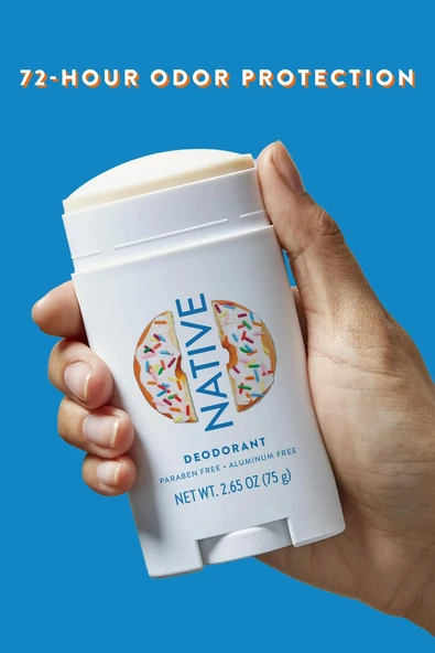 Native Dunkin Vanilla Sprinkle Alüminyumsuz Stick Deodorant 75GR - Resim 3