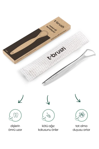 TBRUSH Çelik Dil Temizleyici - Resim 2