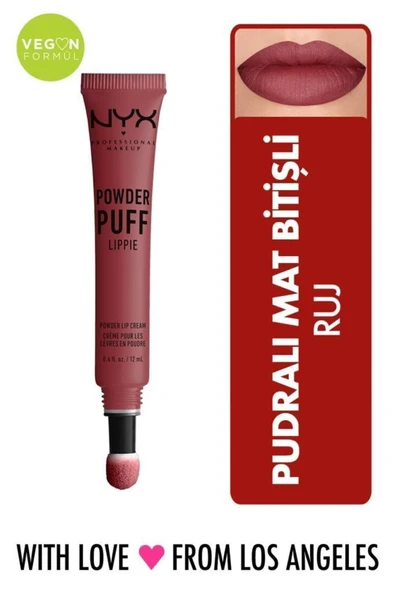 NYX PROFESSİONAL MAKEUP Ruj - Powder Puff Lippie Squad Goals 800897140434 ürün görseli 1