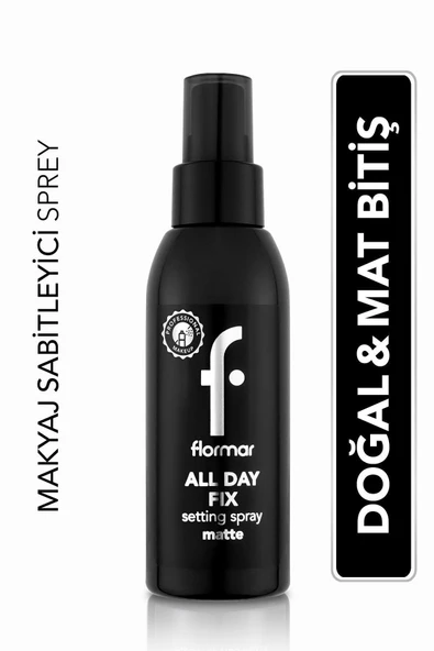 FLORMAR Mat Bitişli Makyaj Sabitleyici Sprey - All Day Fix Setting Spray - 000 - 8682536023092 ürün görseli 1