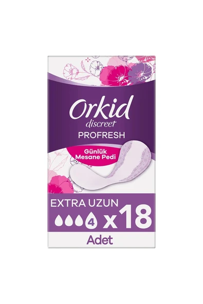 ORKİD Mesane Pedi Ekstra Uzun Süper Ekonomik Paket 18 Ped ürün görseli 1