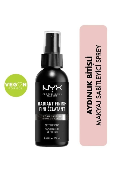 NYX PROFESSİONAL MAKEUP Radıant Fınısh Settıng Spray ürün görseli 1