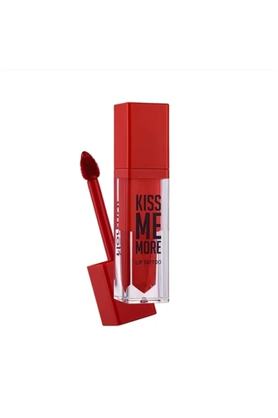 FLORMAR Uzun Süre Kalıcı Likit Mat Ruj (Kırmızı) - Kiss Me More Lip Tattoo - 011 - 8690604572915 ürün görseli 1