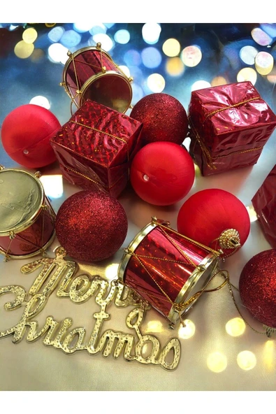 13 Parça Noel Çam Ağacı Süsleme Chrismistmas Yeni Yıl Yılbaşı Noel Çam Ağacı Süsü Lüx 13 Parça ürün görseli 1
