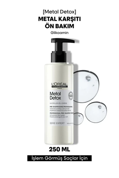 Loreal Professionnel Metal Detox Şampuan Öncesi Bakım 250 ML ürün görseli 1