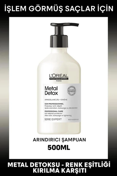 Loreal Professionnel Metal Detox Arındırıcı Şampuan 500 ml ürün görseli 1