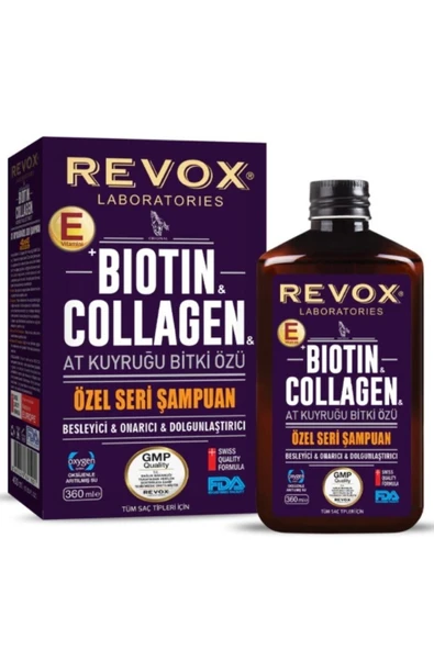 Revox Biotin Collagen At Kuyruğu Bitki Özlü Şampuan 360ml ürün görseli 1