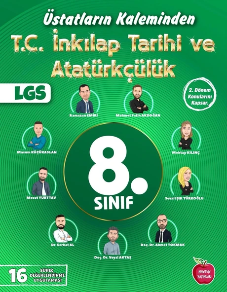 Newton 8.Sınıf İnkılap Tarihi Üstatların Kaleminden Yıllık 16 Deneme ürün görseli 1
