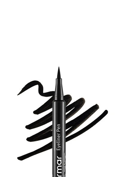 FLORMAR Yarı Mat Bitişli Eyeliner (SİYAH) - Eyeliner Pen - 001 Black - 8690604109609 ürün görseli 1