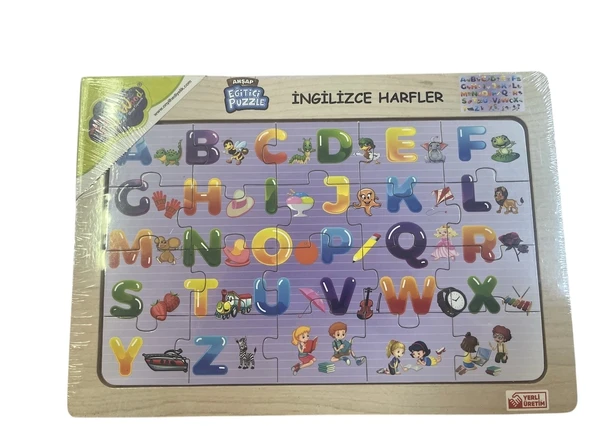 Playwood - Ahşap Eğitici Puzzle İngilizce Harfler- 20 Parça ürün görseli 1