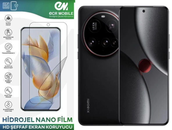 Xiaomi 15 Ultra ile Uyumlu Hidrojel Ekran Koruyucu Film HD-ŞEFFAF(Tempered Cam Değildir!) ürün görseli 1