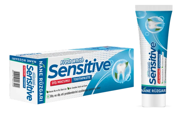 FRESH WHİTE SENSİTİVE DİŞ MACUNU NANE RÜZGARI  100ML ürün görseli 1