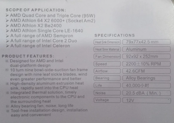 COOLER MASTER ICE KNIGHT FAN 775SC CPU FAN - Resim 5
