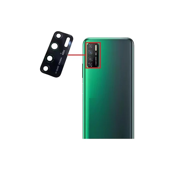 infinix Note 7 Lite İle Uyumlu Kamera Camı İthal Tekli Set x656 ürün görseli 1