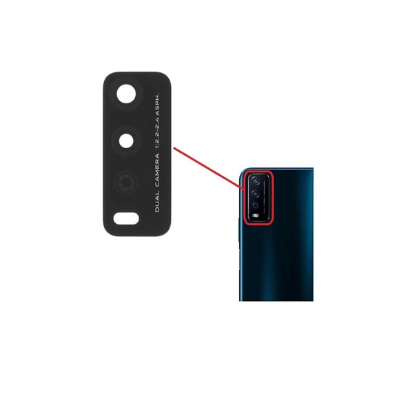 Vivo Y12s İle Uyumlu Kamera Camı İthal Set ürün görseli 1