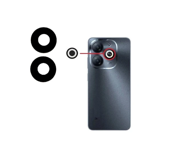 infinix Smart 8 İle Uyumlu Kamera Camı İthal Set X6525 ürün görseli 1
