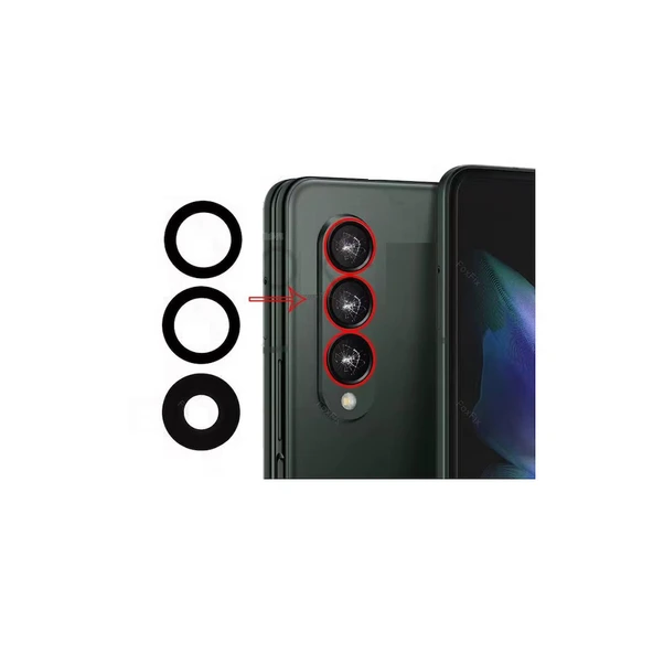 Galaxy Z Fold 3 İle Uyumlu Kamera Camı İthal Set F926U ürün görseli 1