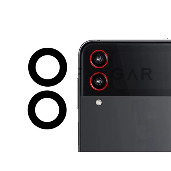 Galaxy Z Flip 5 İle Uyumlu Kamera Camı İthal Tekli Set SM-F731 ürün görseli 1