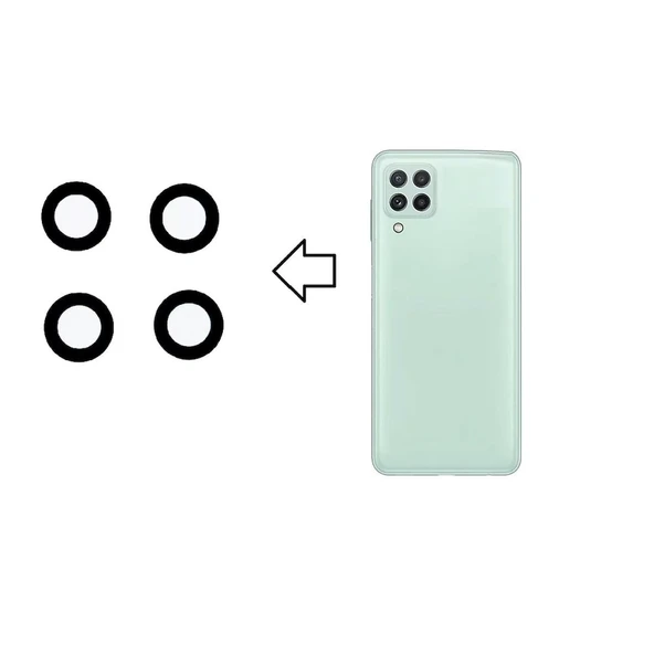 Galaxy M33 5G M336b İle Uyumlu Kamera Camı İthal Set ürün görseli 1