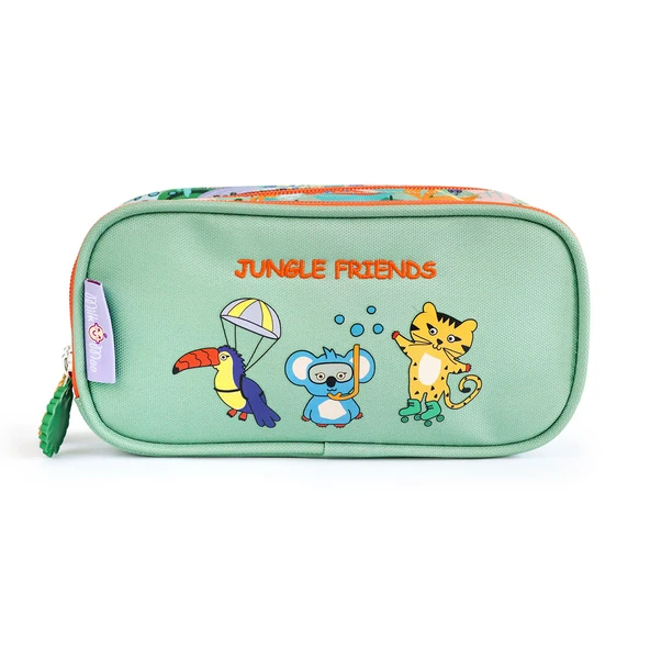 Milk&Moo Çift Bölmeli Kalem Kutusu Jungle Friends ürün görseli 1