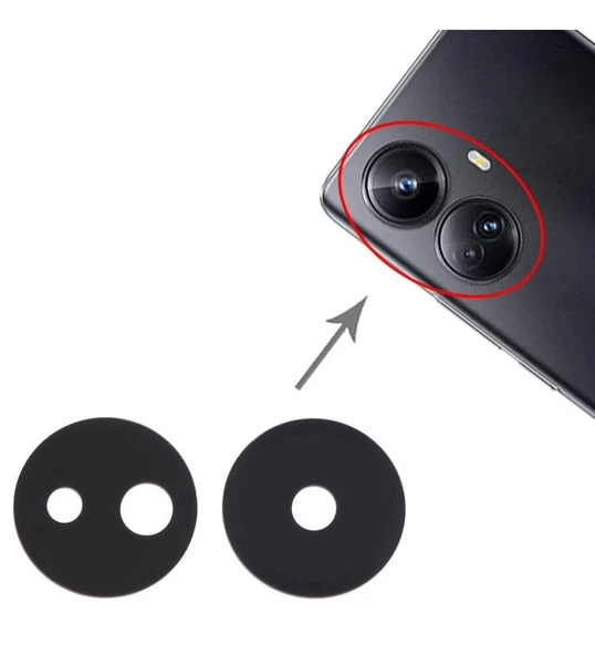 Realme 10 Pro Plus 5G İle Uyumlu Kamera Camı İthal Set Rmx3687 Rmx3686 ürün görseli 1
