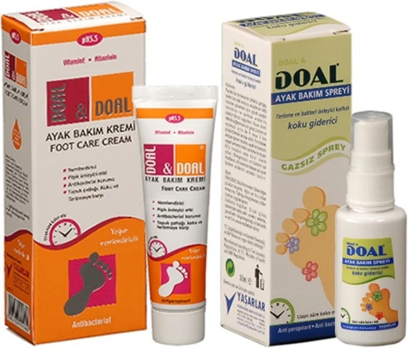 DOAL AYAK BAKIM KREMİ 60GR + DOAL AYAK BAKIM SPREY 30ML ürün görseli 1
