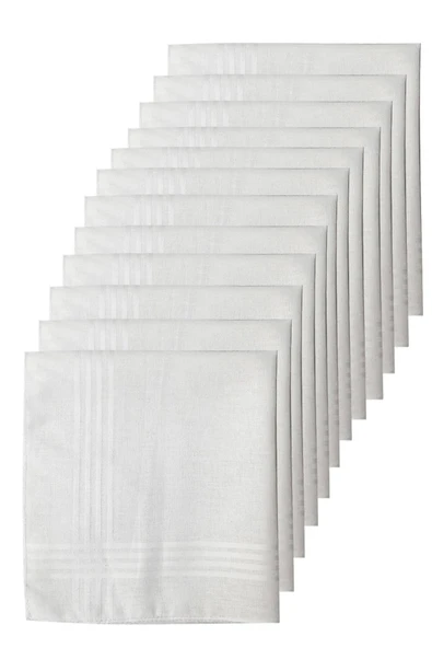 12li Paket Klasik Cep Hediyelik Bayram Mendili %100 Pamuklu 30x30 Cm ürün görseli 1