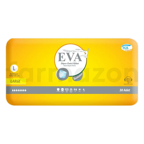EVA HASTA BEZİ KÜLOTLU LARGE  30 X 4 ADET ürün görseli 1