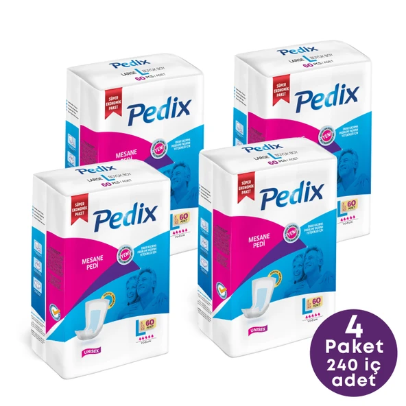PEDİX Mesane Pedi Unısex Büyük Boy Large (L)  240 Adet ürün görseli 1