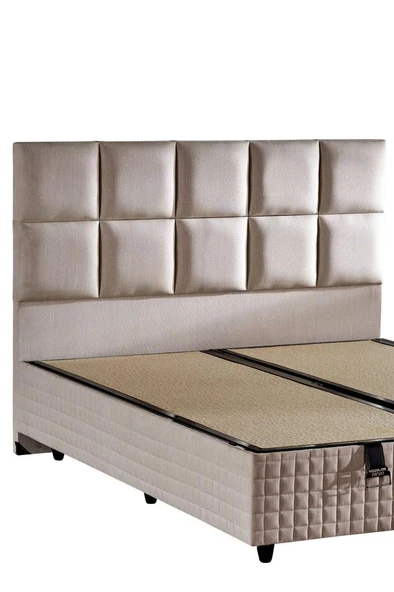 Star Başlık 150 cm Çift Kişilik Krem Keten Kumaşlı Modern Lüks Yatak Başlığı / Baza Başlığı ürün görseli 1