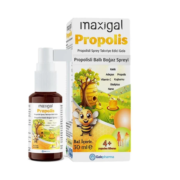 Maxigal Propolisli Ballı Boğaz Spreyi 30 ml ürün görseli 1