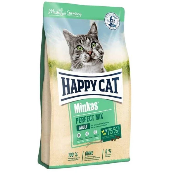 Happy Cat Minkas Tavuk, Balık ve Kuzu Etli Yetişkin Kedi Maması 1,5kg ürün görseli 1