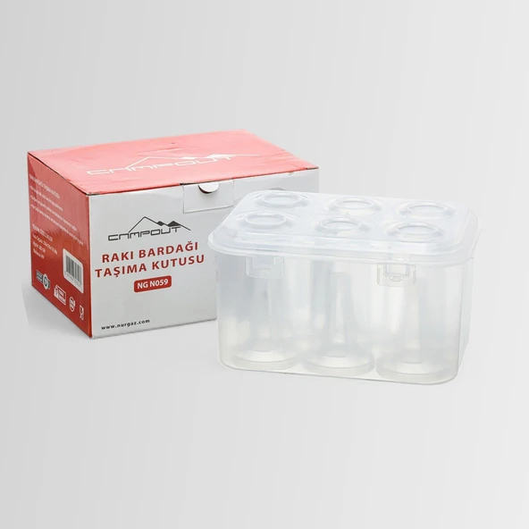 Nurgaz Rakı Bardağı Taşıma Kutusu NG N059 ürün görseli 1