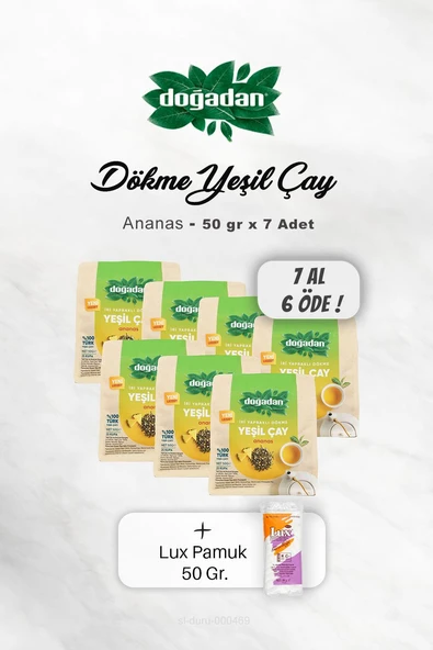 7 AL 6 ÖDE Doğadan Dökme Yeşil Çay Ananas 50 gr, Pamuk ürün görseli 1