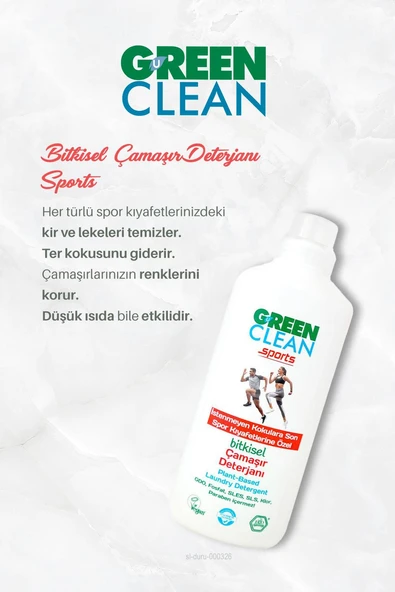 7 AL 6 ÖDE Bitkisel Çamaşır Deterjanı Sports 1000 ml - Resim 2