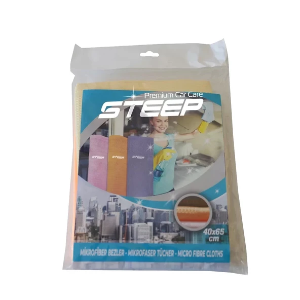 STEEP  Mikrofiber 40x40 cm Baklava Desen Cam Temizlik Bezi ürün görseli 1