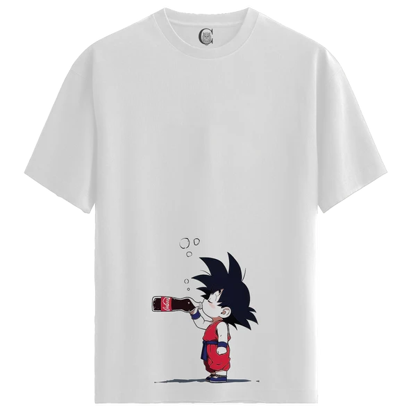 Chibi Refresh - %100 Pamuklu Erkek Beyaz Tişört - Premium Quality ürün görseli 1