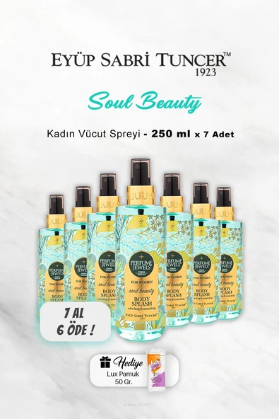 7 AL 6 ÖDE Eyüp Sabri Tuncer Vücut Spreyi Soul Beauty 250 ml, Pamuk Hediyeli, ürün görseli 1