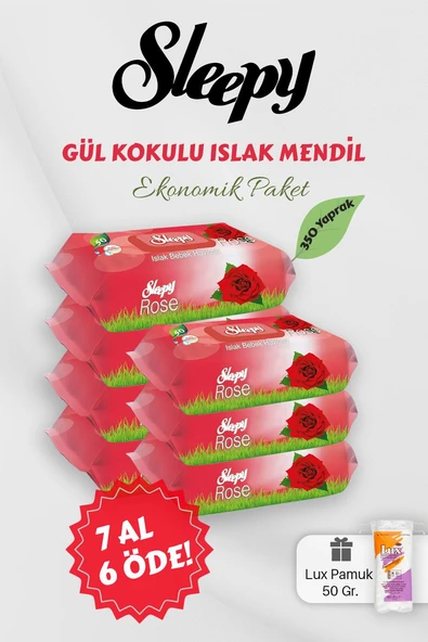 Sleepy Gül Kokulu Bebek Mendili 7 AL 6 Öde Hediyeli ürün görseli 1