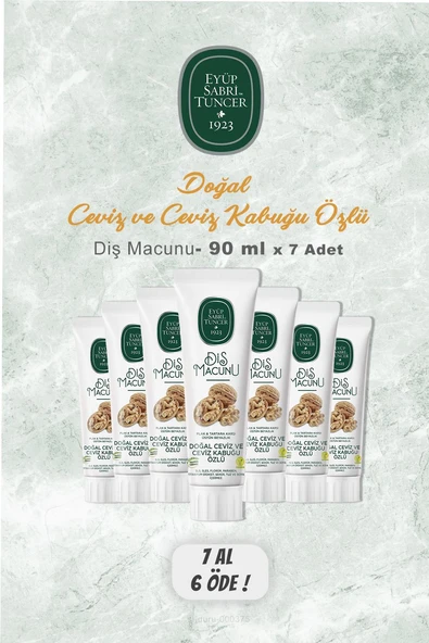 7 AL 6 ÖDE Eyüp Sabri Tuncer Diş Macunu Ceviz Özlü 90 ml ürün görseli 1