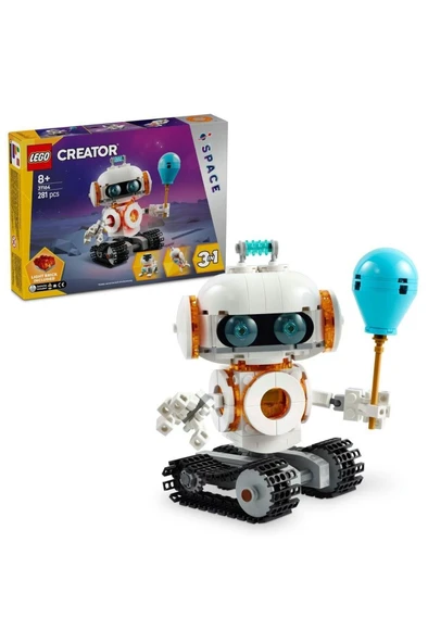 LEGO ® Creator 3’ü 1 Arada Uzay Robotu 31164 - 8 Yaş ve Üzeri Oyuncak Yapım Seti (281 Parça) ürün görseli 1