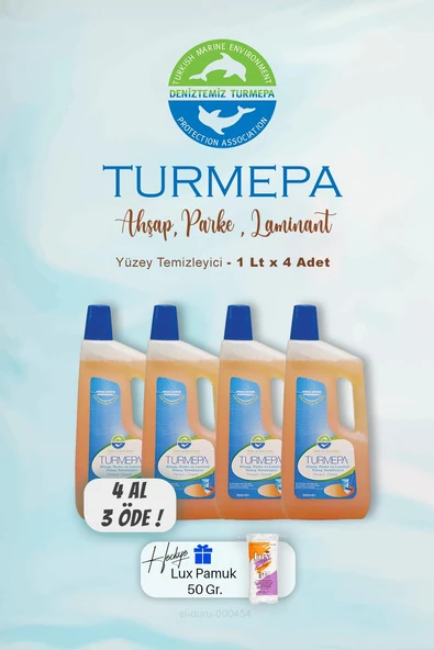 Turmepa Ahşap Yüzey Temizleyicisi 1000 ml, 4 AL 3 ÖDE Pamuk Hediyeli ürün görseli 1