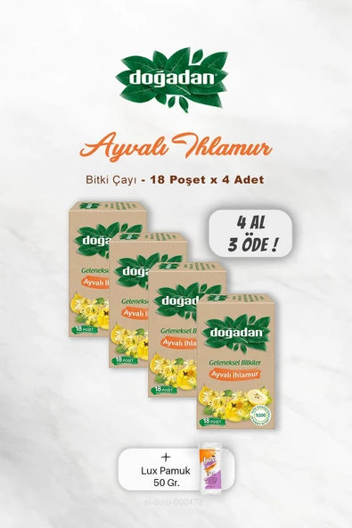 4 AL 3 ÖDE Doğadan Ayvalı Ihlamur Çay 18'li, Pamuk ürün görseli 1