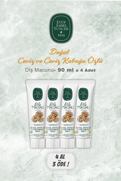 4 AL 3 ÖDE Eyüp Sabri Tuncer Diş Macunu Ceviz Özlü 90 ml ürün görseli 1
