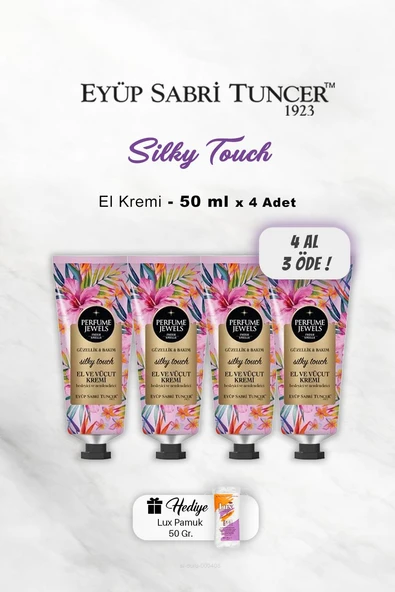 4 AL 3 ÖDE Eyüp Sabri Tuncer El Ve Vücut Kremi Silky Touch 50 Ml, Pamuk Hediyeli ürün görseli 1