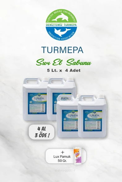 4 AL 3 ÖDE Turmepa Sıvı Sabun 5 Litre, Pamuk ürün görseli 1